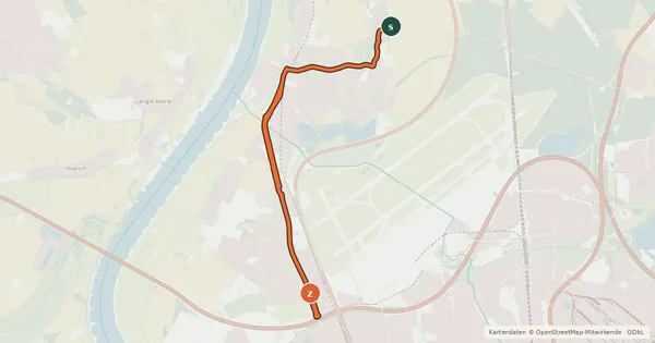 Kartenübersicht der Radroute Radroute 65-76