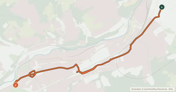 Kartenübersicht der Radroute Radroute 68-70