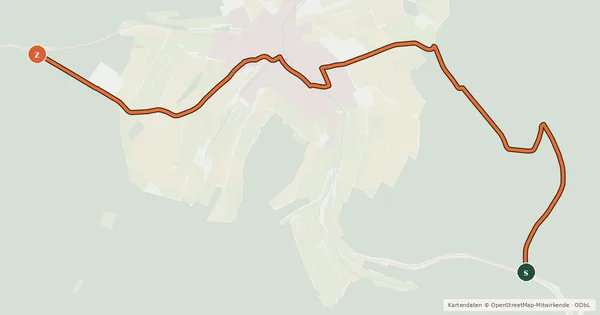 Kartenübersicht der Radroute Radroute 69-96