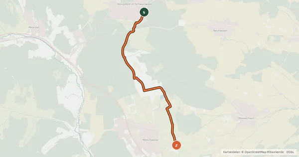 Kartenübersicht der Radroute Radroute 7-16
