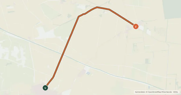 Kartenübersicht der Radroute Radroute 7-25