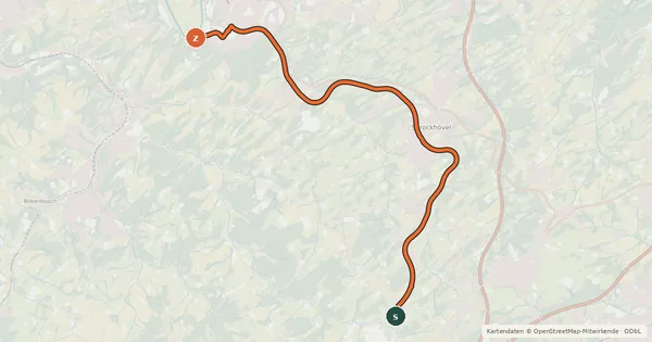 Kartenübersicht der Radroute Radroute 7-26