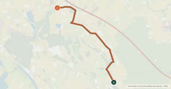 Kartenübersicht der Radroute Radroute 7-60