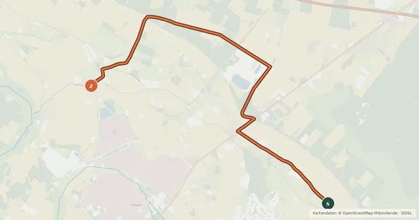 Kartenübersicht der Radroute Radroute 71-80
