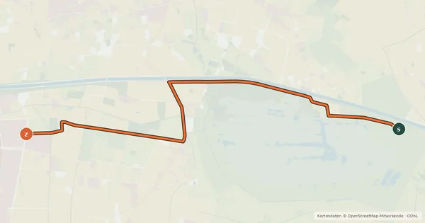 Kartenübersicht der Radroute Radroute 73-83
