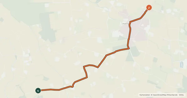 Kartenübersicht der Radroute Radroute 74-97