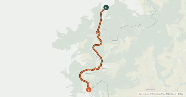 Kartenübersicht der Radroute Radroute 75-182