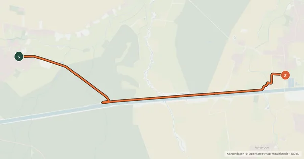 Kartenübersicht der Radroute Radroute 8-16