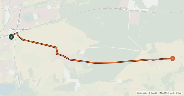 Kartenübersicht der Radroute Radroute 8-70