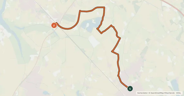 Kartenübersicht der Radroute Radroute 80-81