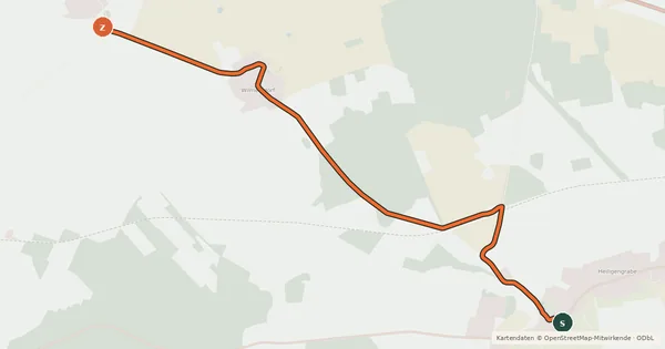 Kartenübersicht der Radroute Radroute 84-99