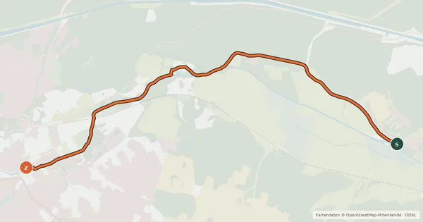 Kartenübersicht der Radroute Radroute 86-88
