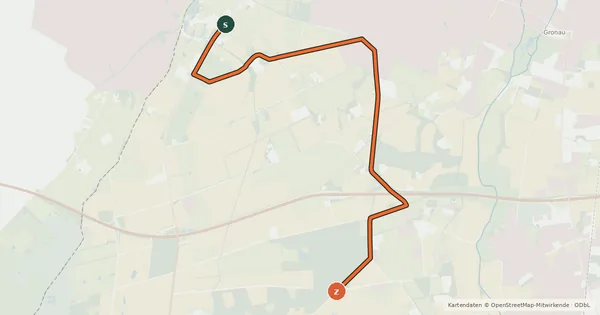 Kartenübersicht der Radroute Radroute 89-90