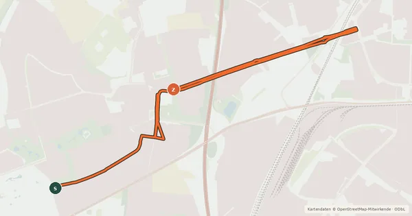 Kartenübersicht der Radroute Radroute 90-91
