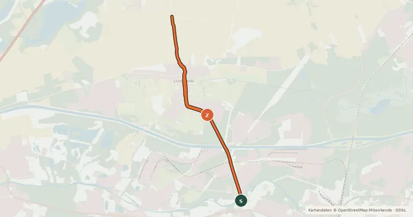 Kartenübersicht der Radroute Radroute 91-93