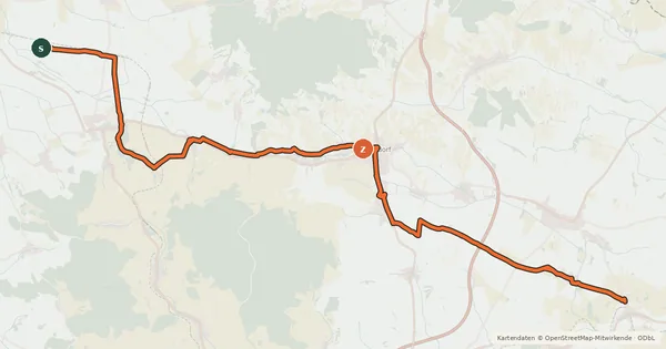 Kartenübersicht der Radroute Radroute 915