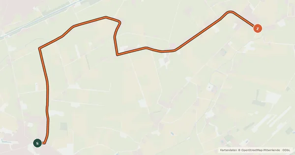 Kartenübersicht der Radroute Radroute 95-98