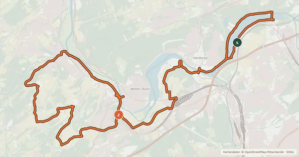 Kartenübersicht der Radroute Radroute EN4