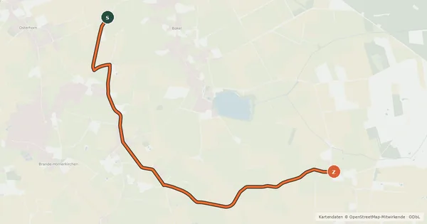 Kartenübersicht der Radroute Radroute Hör33-Ran2