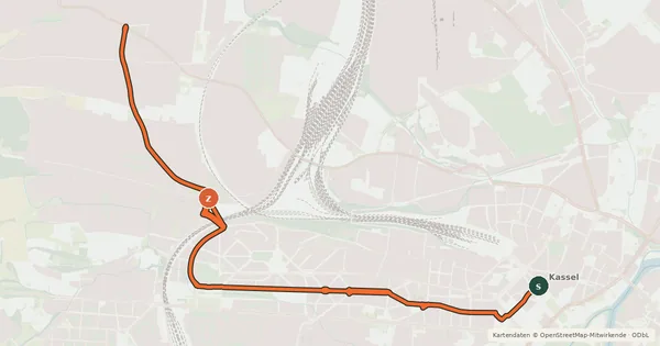Kartenübersicht der Radroute Radroute KS 11