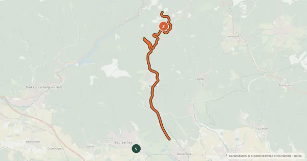 Kartenübersicht der Radroute Radroute Landkreis GÖ E6