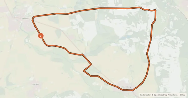 Kartenübersicht der Radroute Radroute Li3