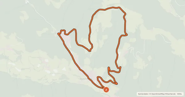 Kartenübersicht der Radroute Radroute mtb1