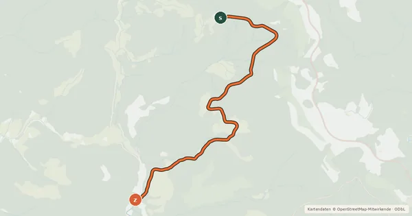 Kartenübersicht der Radroute Radroute OP24-OP32