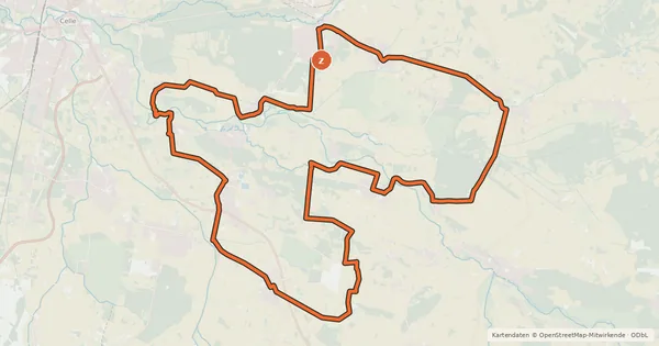 Kartenübersicht der Radroute Radroute R5