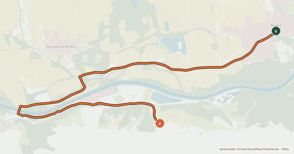 Kartenübersicht der Radroute Radroute RA24A