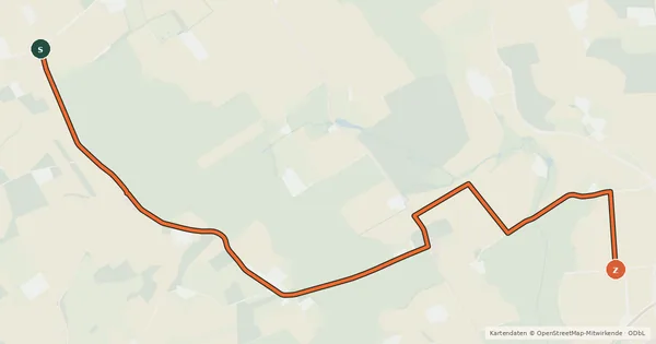 Kartenübersicht der Radroute Radroute V