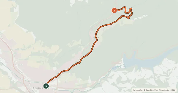 Kartenübersicht der Radroute Radroutennetz Landkreis GÖ R104