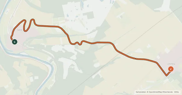 Kartenübersicht der Radroute Radroutennetz Landkreis GÖ V21