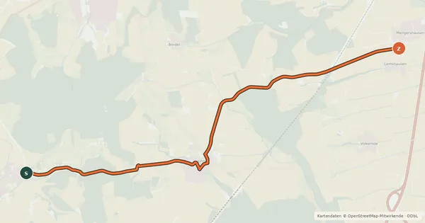 Kartenübersicht der Radroute Radroutennetz Landkreis GÖ V32