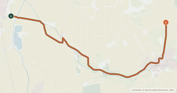 Kartenübersicht der Radroute Radroutennetz Landkreis GÖ V43