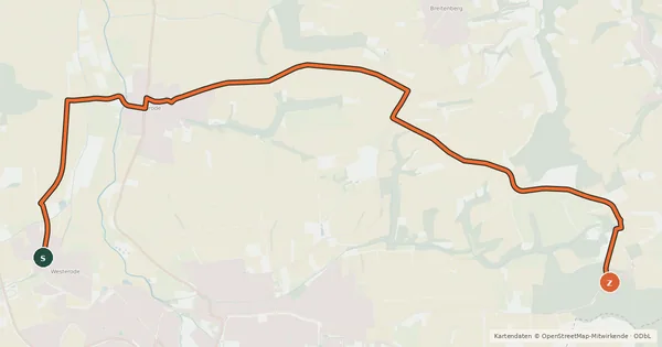 Kartenübersicht der Radroute Radroutennetz Landkreis GÖ V69