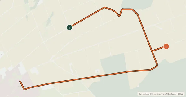 Kartenübersicht der Radroute Radroutennetz Landkreis GÖ V8