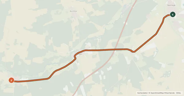 Kartenübersicht der Radroute Radroutennetz Potsdam Mittelmark