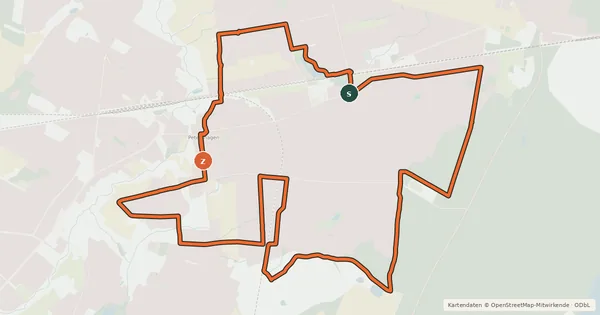 Kartenübersicht der Radroute Radtour 2 Rund um Petershagen