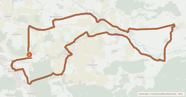Kartenübersicht der Radroute Radtour 3