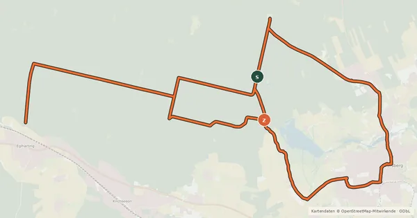 Kartenübersicht der Radroute Radtour 8 "im Ebersberger Forst"