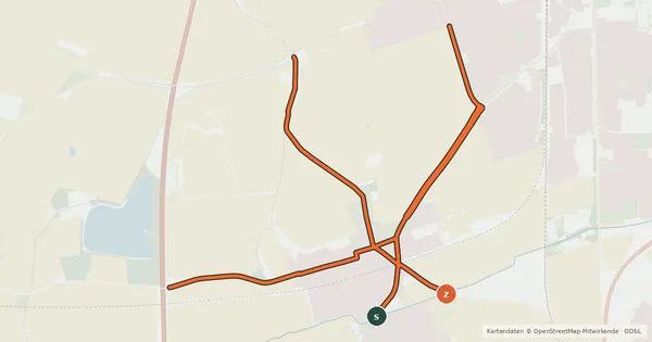 Kartenübersicht der Radroute Radverkehrsnetz FT-Flomersheim