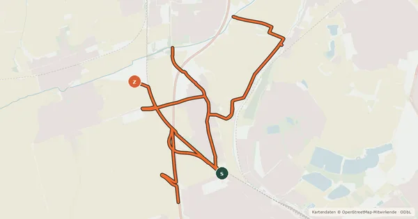 Kartenübersicht der Radroute Radverkehrsnetz FT-Studernheim