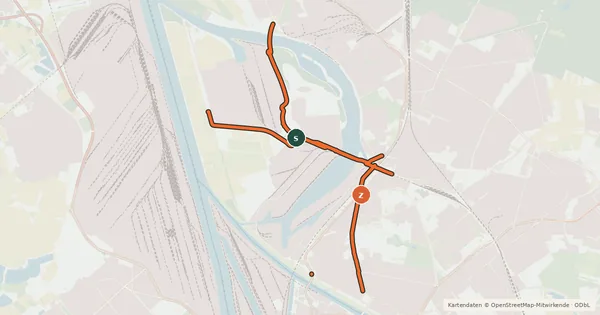 Kartenübersicht der Radroute Radverkehrsnetz Mannheim-Neckarstadt-West