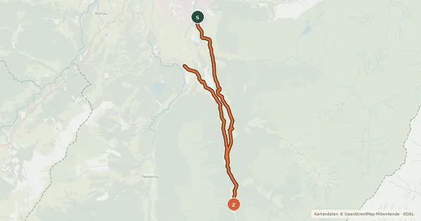 Kartenübersicht der Radroute Radwanderung Trettachtal
