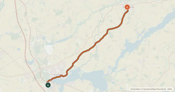 Kartenübersicht der Radroute Radwanderweg Alte Kreisbahntrasse