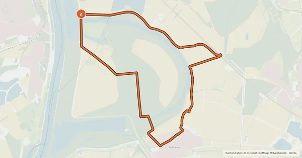 Kartenübersicht der Radroute Radwanderweg um Philippsburg - Route 5