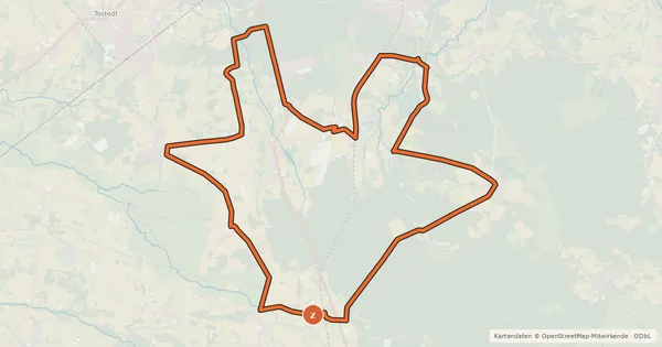 Kartenübersicht der Radroute Radweg 16