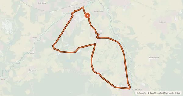 Kartenübersicht der Radroute Radweg 18