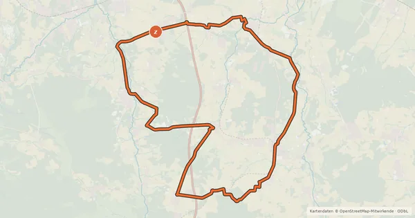 Kartenübersicht der Radroute Radweg 19